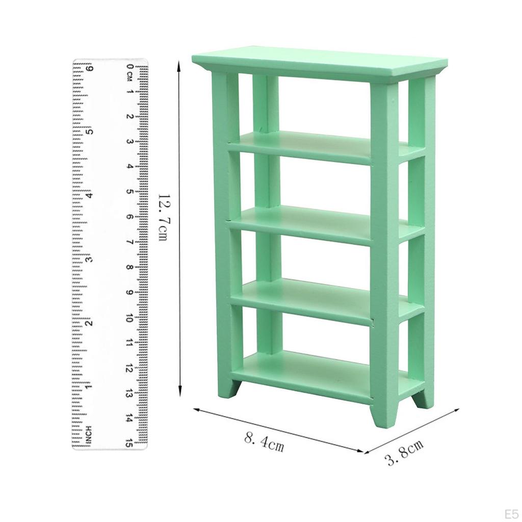1:12 Dollhouse Display Shelf, Bedroom Micro Landscape Furniture Living Room Cabinet, Life Scene