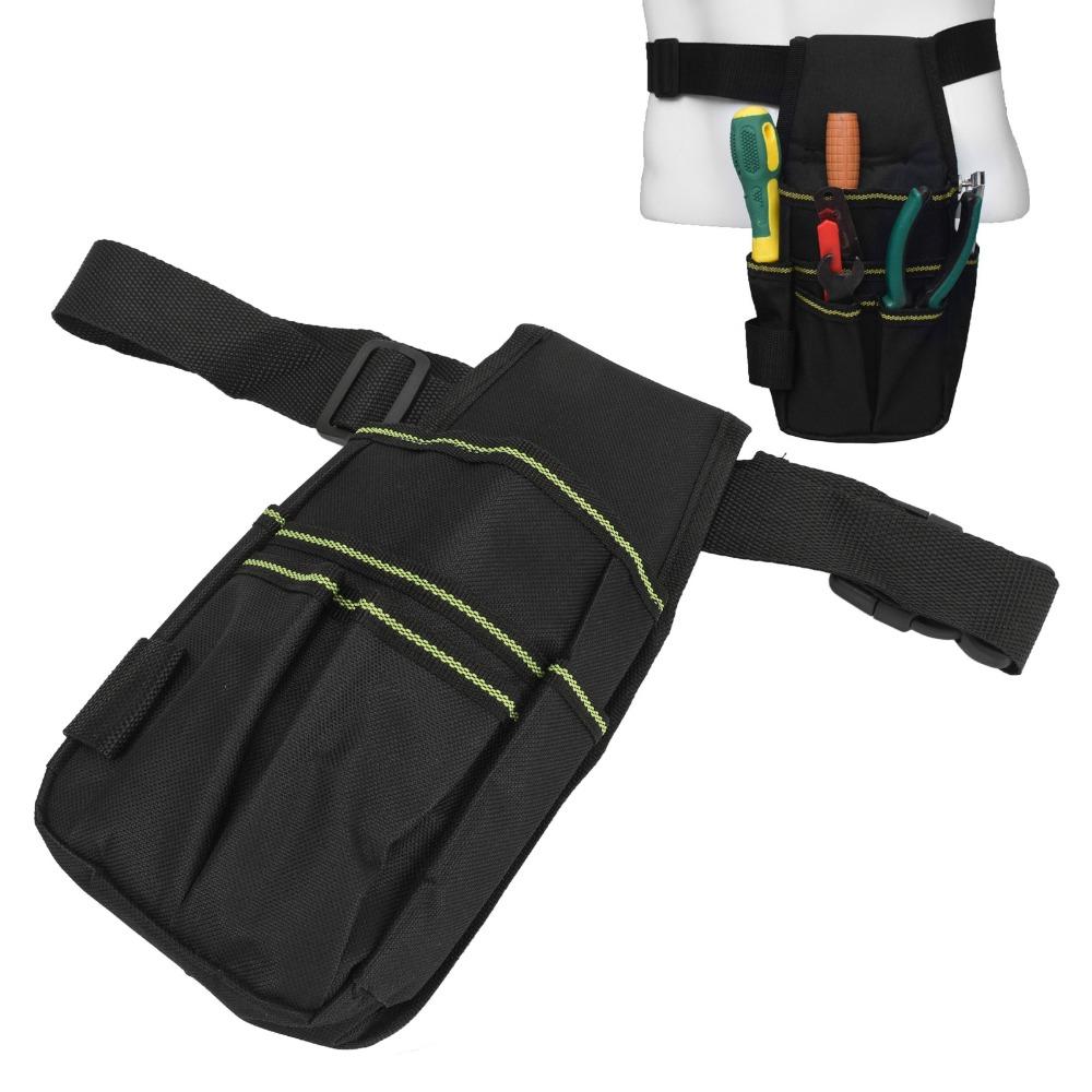 Oxford Cloth Tool Waist Apron Waterproof Adjustable Tool Belt Pouch Multiple Pockets Large Capacity Utility Pouch Carpenter