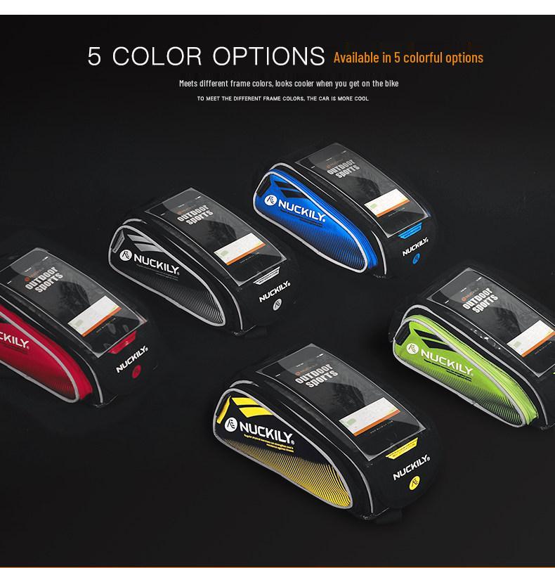 Waterproof Bicycle Front Beam Phone Bag with Touch Screen for Top Tube - Mountain Bike Accessories.