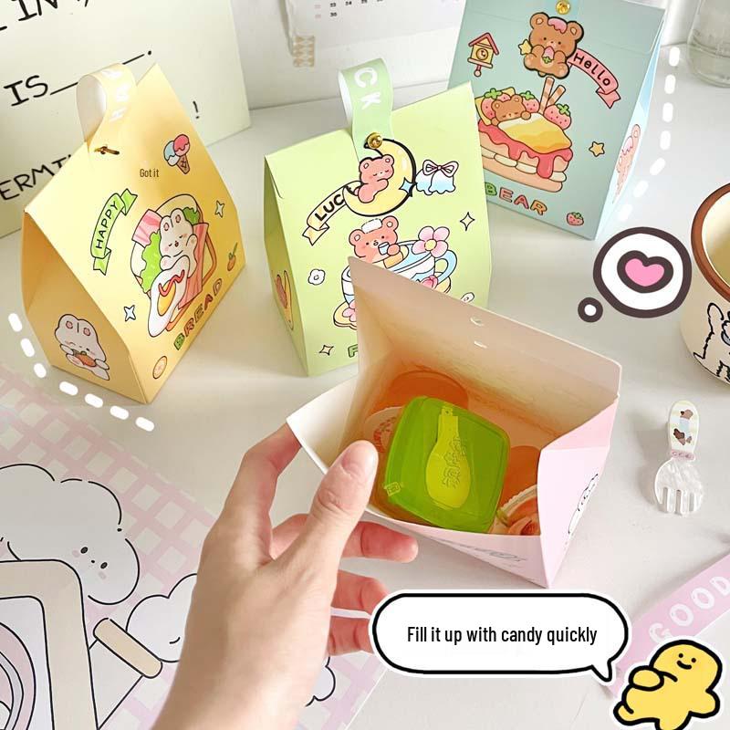 Qixi Festival Kids Candy Gift Bag: Birthday, Party, Wedding Favor - Cartoon Snacks