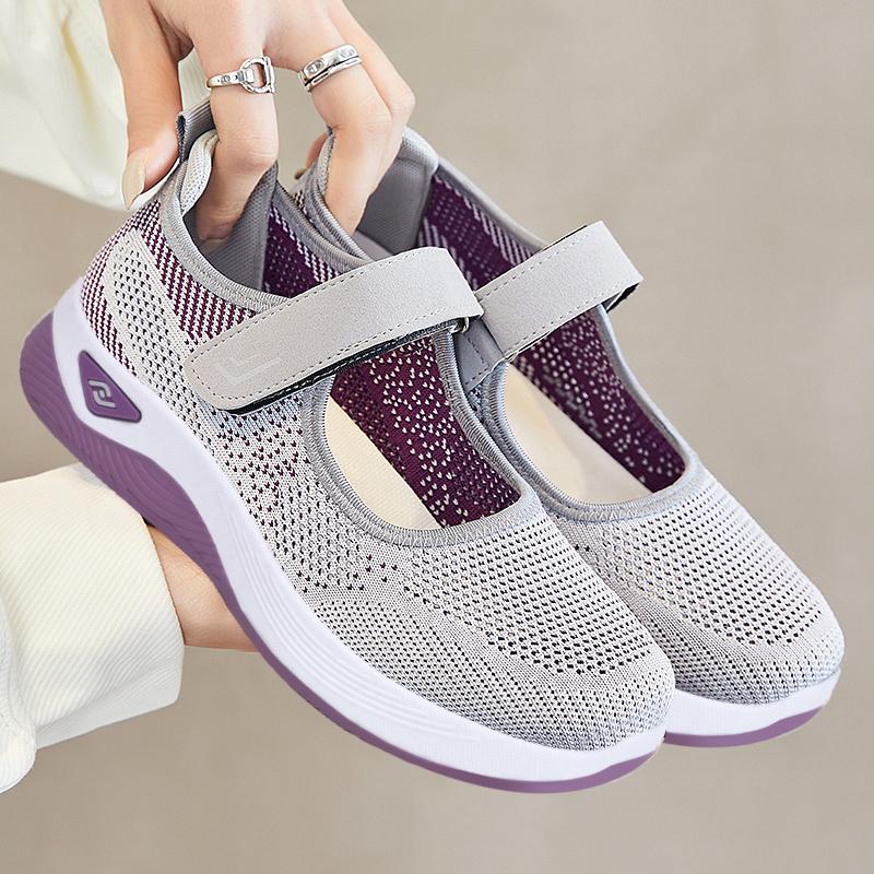 Fashion Women's Shoes Summer Mesh Thick Soled Breathable Walking Platform Tennis Casual Walking Vulcanized Shoes 36-41 Zapatillas Mujer