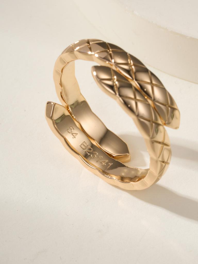 Super High Quality Rhombus Double Layer Ring for Daily Wear Exquisite Craftsmanship for Men and Women Gifts for Men and Women Birthday Gifts