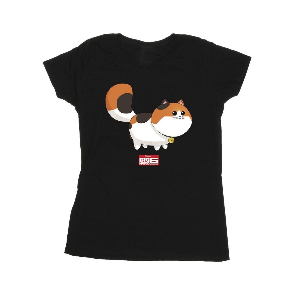 Disney Womens/Ladies Big Hero 6 Baymax Kitten Pose Cotton T-Shirt