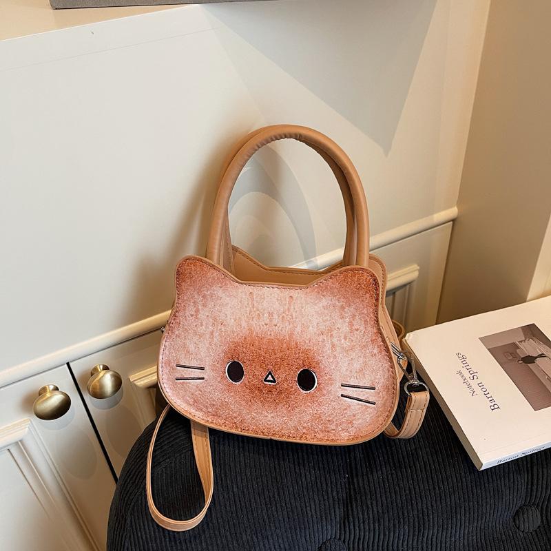 

Милая забавная кошка-хлеб летняя новая модная универсальная простая с высоким чувством одноплечевая сумка кроссбоди кросс хаки