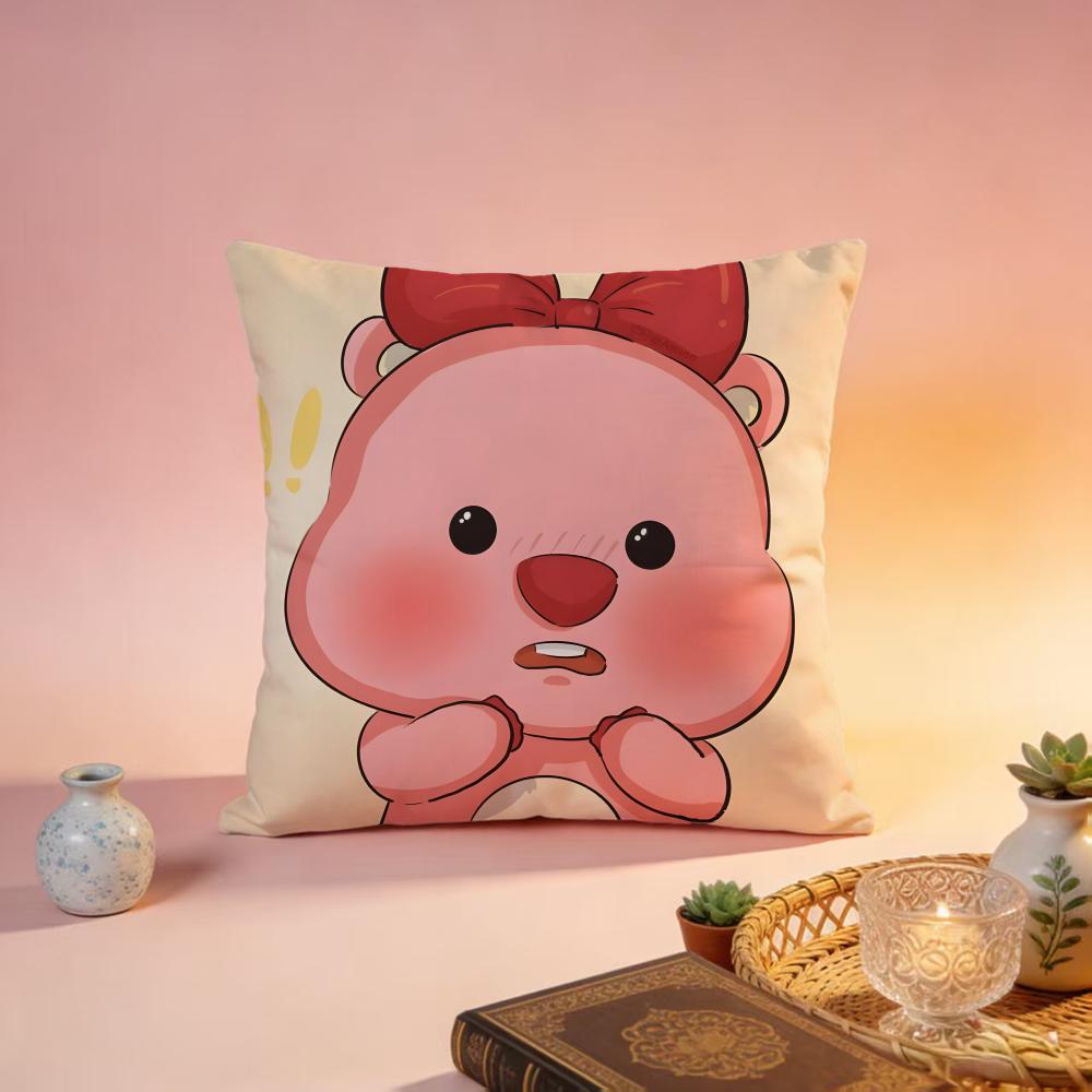 Trending LLoopyable Cushion Cover Premium SkinFriendly Pillow Case MultiPurpose for Home Office Travel