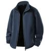 Unisex Casual Outdoor Solid Color Skirt Zippered Fleece Jacket