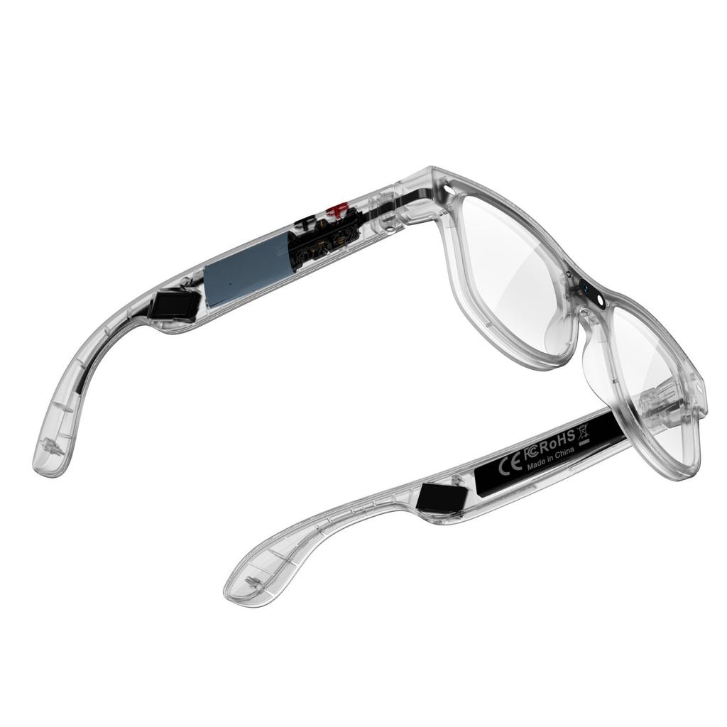 AI Smart Glasses with Camera 8MP WiFi   5.4 Smart Translation Glasses with Replaceable Lenses for Music and Calls Travel Business