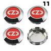 1 Juego/4 Piezas Diámetro Exterior 76MM / Diámetro Interior 72MM Tapa Para Llantas Tapacubos Centrales con Logo OZ Tapa de Rueda de Coche Deportivo Tapacubos