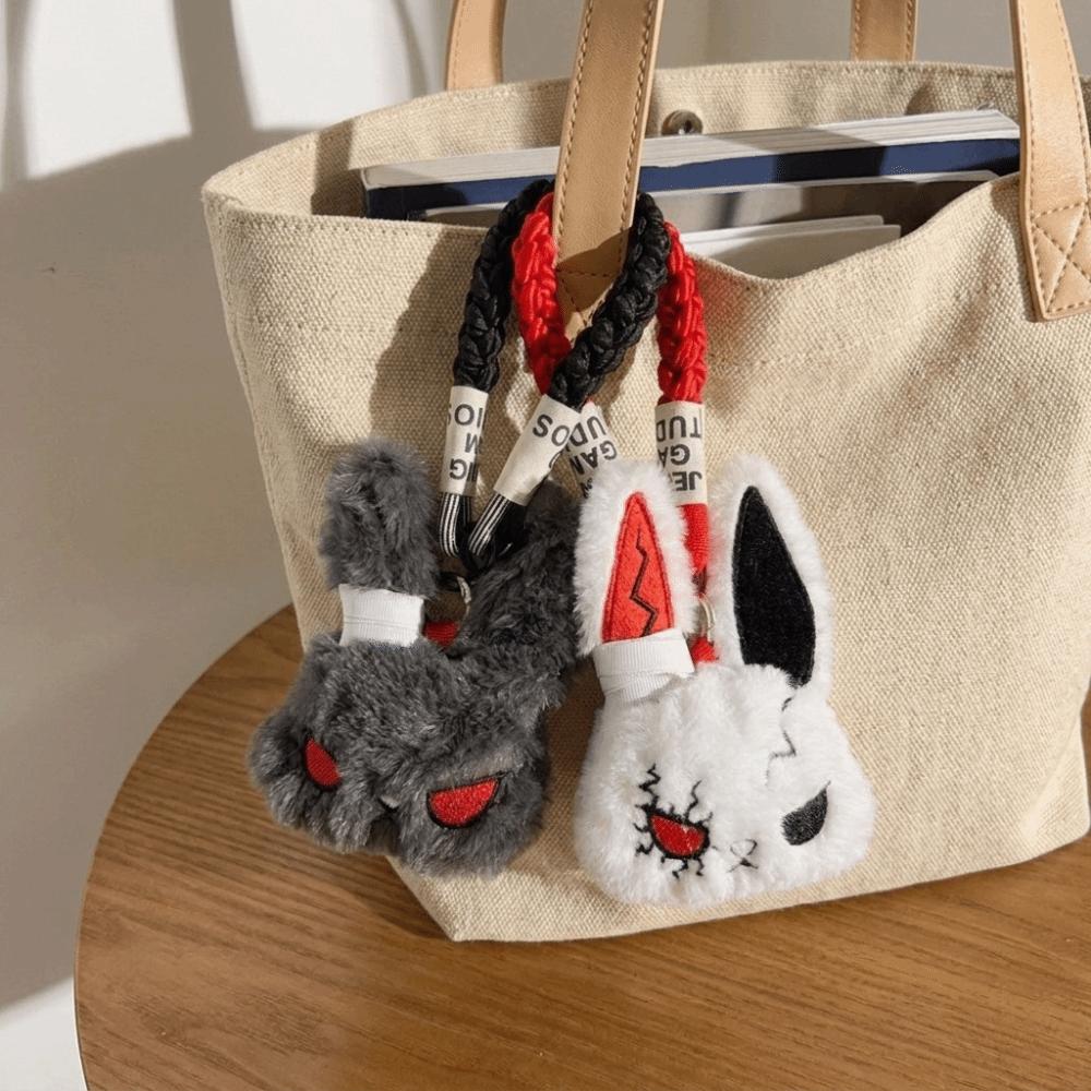 Gothic Phone Case Strap Soft Halloween Bag Charm Kawaii Rabbit Pendant Key Accessory