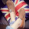 Suede Women Fashion Casual Flat Moccasin Comfy Loafer Shoes Big Size**