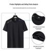 Herren Schnelltrocknender Eisseiden Sportanzug - Sommer Kurzarm & Shorts Set