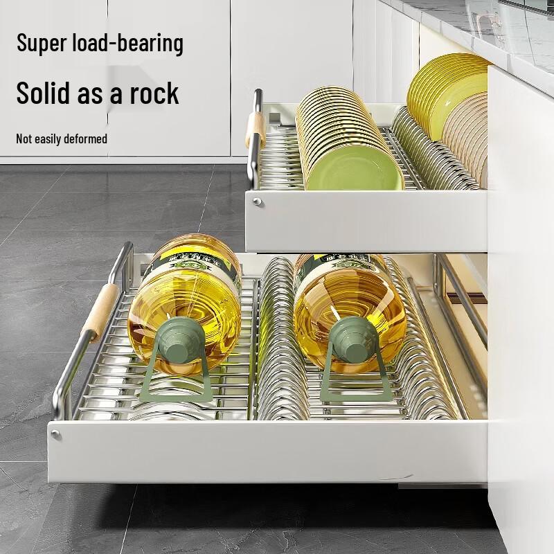 Kitchen Pull-out Dish Drying Rack