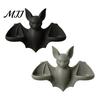 Spooky Wall Hanging Gothic Bat Candle Holder, 3D Printed Double Sconce Candlestick with Decorative for Room 2 Electronic Candles, Dark Style Halloween