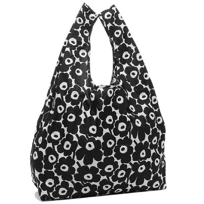 Tote Bag - Unikko - Black/White - A4 Size