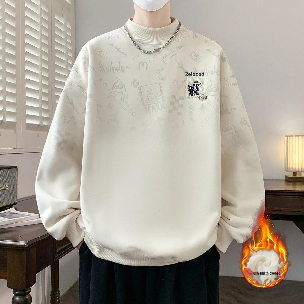 Fleece-Lined Thick Hoodie for Boys and Teens - Autumn/Winter Long-Sleeve Warm Wear