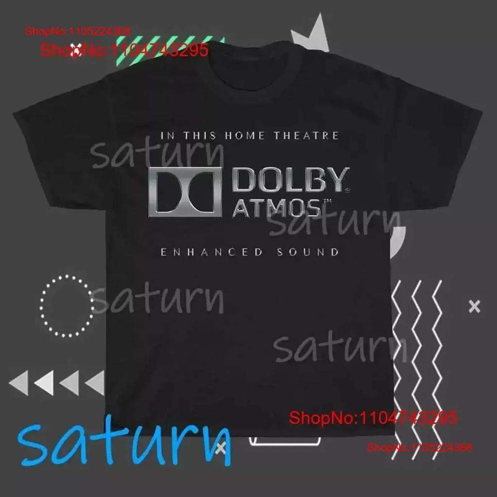 Unusual Exclusive Dolby Atmos Logo T Shirt Funny Size S to XL vintage Washed Top For Everyday Wear Breathable Slightly Unisex