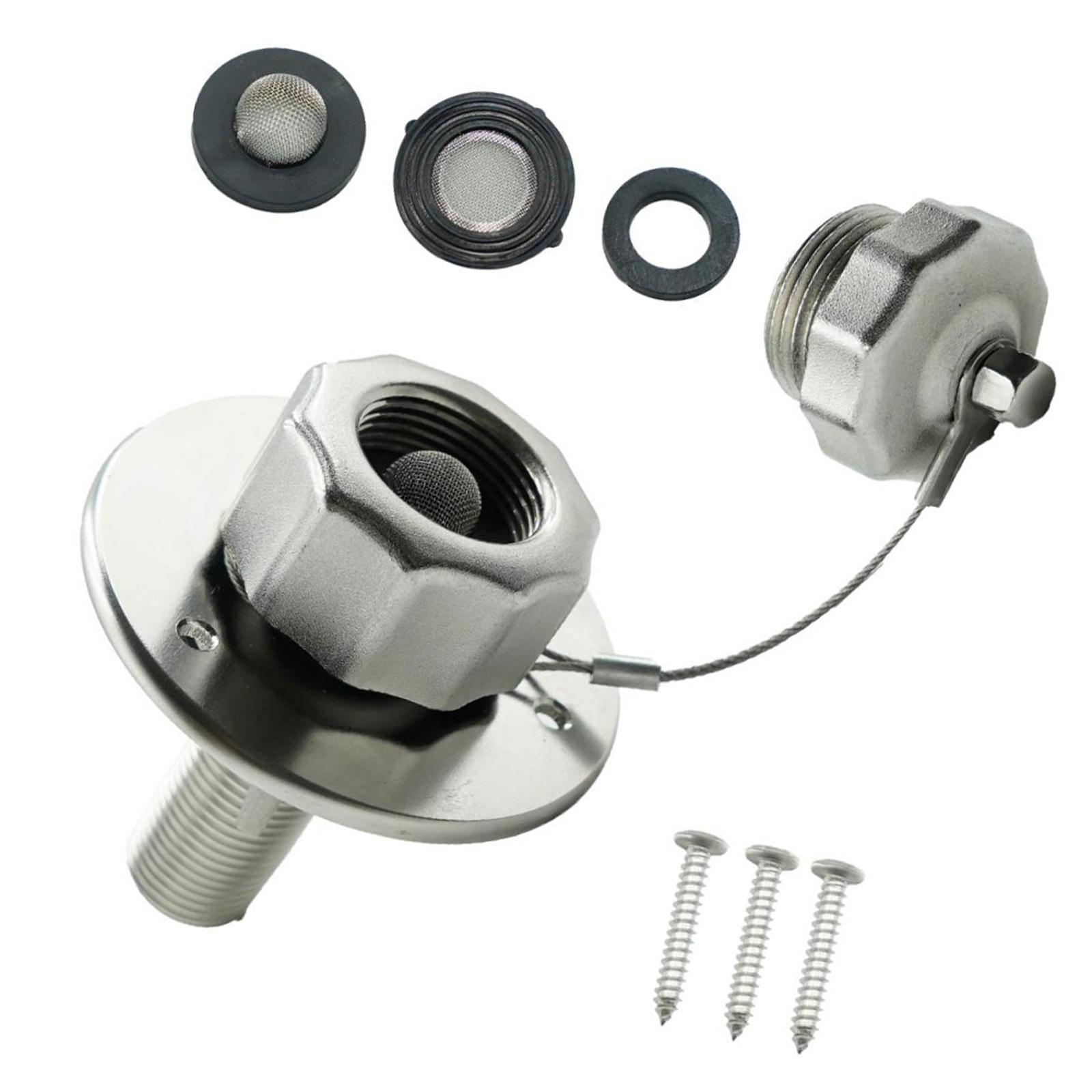 

Corrosion Resistant RVs Water System Filler Port Accessories Easy Snap On Installation For All Season Road Trips
