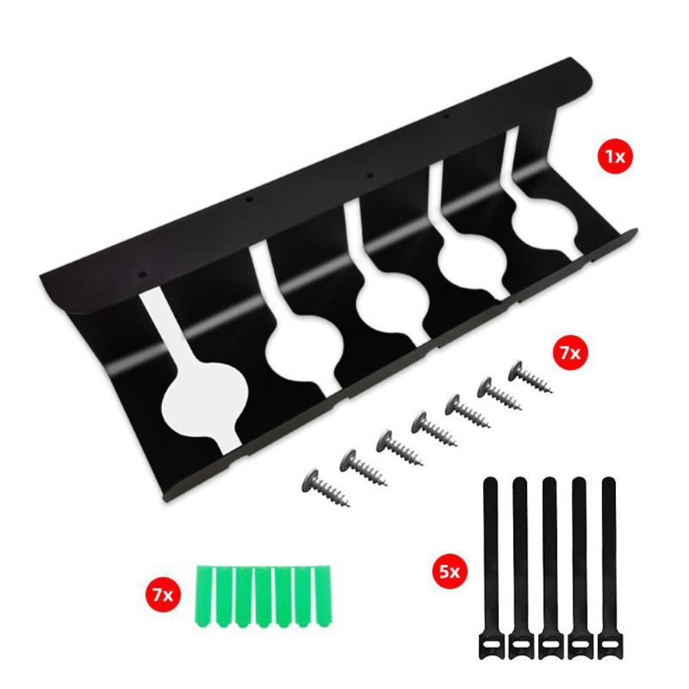 Large Capacity Under Desk Cable Management Tray Strong Load-bearing Socket Strip Holder  Study