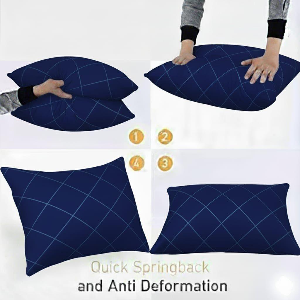 Pillow | Set of 6 | Basic Size 41 X 61 CM | Pack of 6 (6, Blue, King (U.K. Standard))