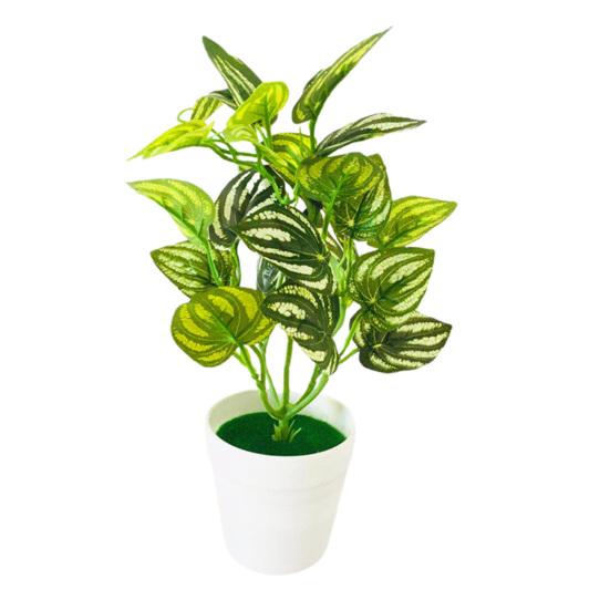 Potted Plant Artificial Bonsai Desktop Decor Fake Green Plant Display