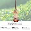 Triangle Wood Lid Car Air Freshener Pendant with Crystal Bead Tassel - Essential Oil Aromatherapy Odor Eliminator.