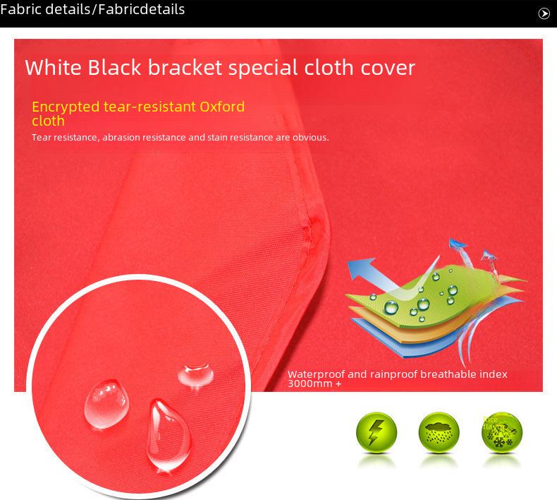 Foldable Outdoor Advertising Tent with Umbrella-Style Awning and Customizable Sunshade