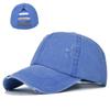Cap Tongue Duck With Holes Ponytail Washed Baseball Cap Net Cap Cotton Material