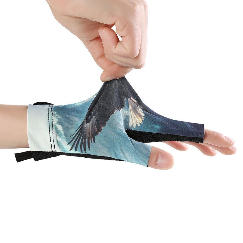 Lightweight Breathable Anti-slip Three-finger Snooker Pool & Table Tennis Gloves
