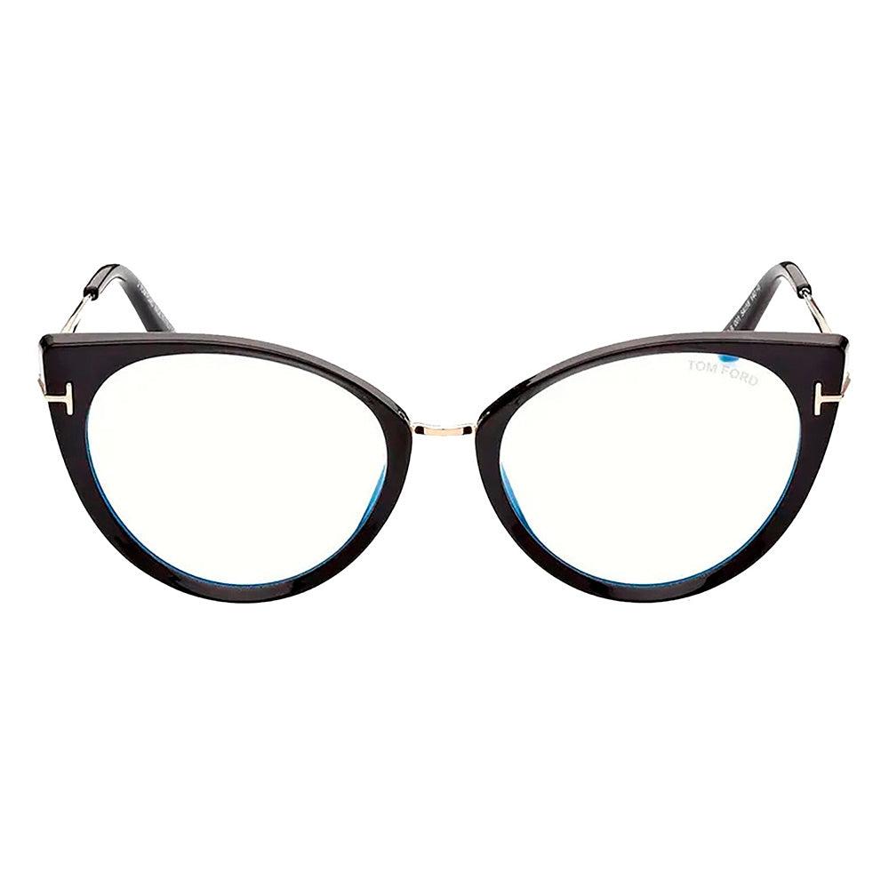 

Tom Ford FT 5815 B 001 54 мм Женские очки кошачий глаз 54 мм блестящие черные