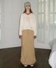 Sinun Work Wear Long Skirt (Beige)