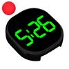 Car Clock Luminous Automotive Electronic Clock Internal Stick-On Digital Watch with Touch Switch Large LED Display Auto Ornament