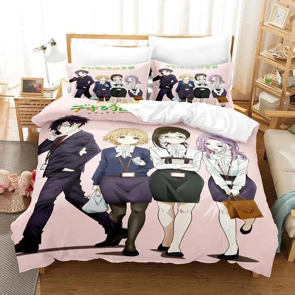 3D Kawai The Masterful Cat Is Depressed Again Today Printed Bed Set Duvet Cover Pillowcase Bedding Set Linen Sheet Quilt Cover
