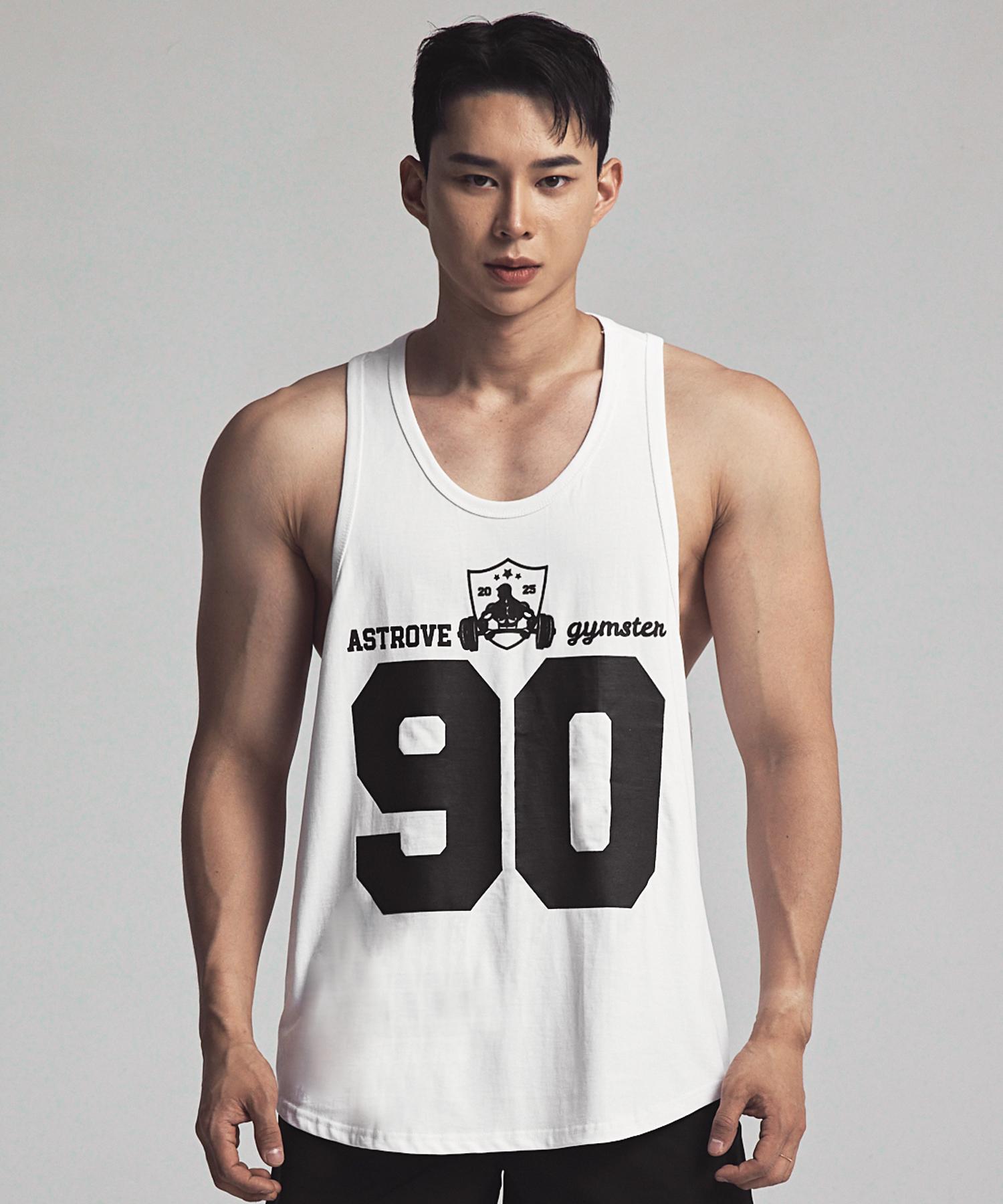 Astrov 90 Heavy Cotton Gymster Sleeveless White L