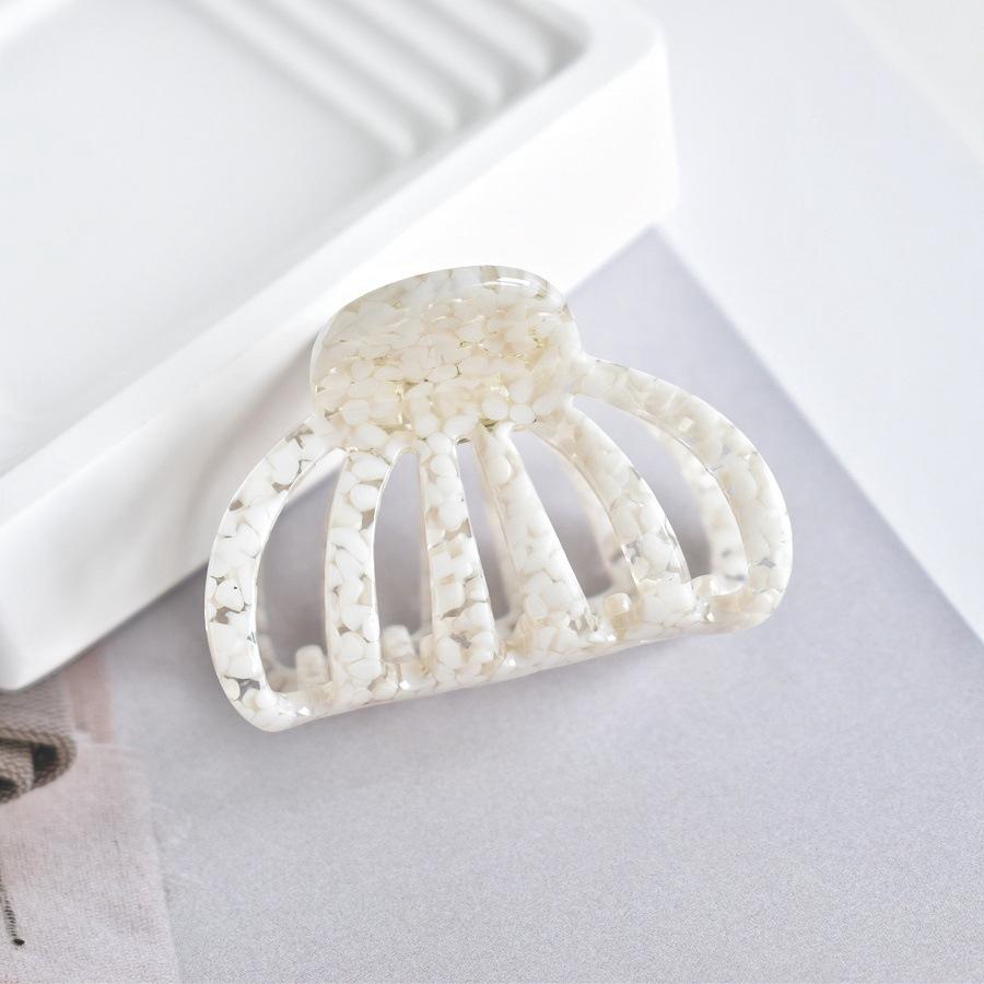 5.5cm Hollow Out Hair Claw Clip Crab Clamps Women Girls Ponytail Acrylic Plastic Hair Barrettes Hairpin Fashion Hair Accessories