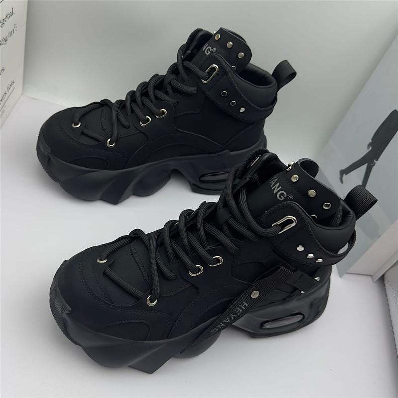 

Fashion Luxury New Designer Men s White Punk Rivet All Match Thick Bottom Causal Shoes Male Flats Moccasins Walking Sneakers 38