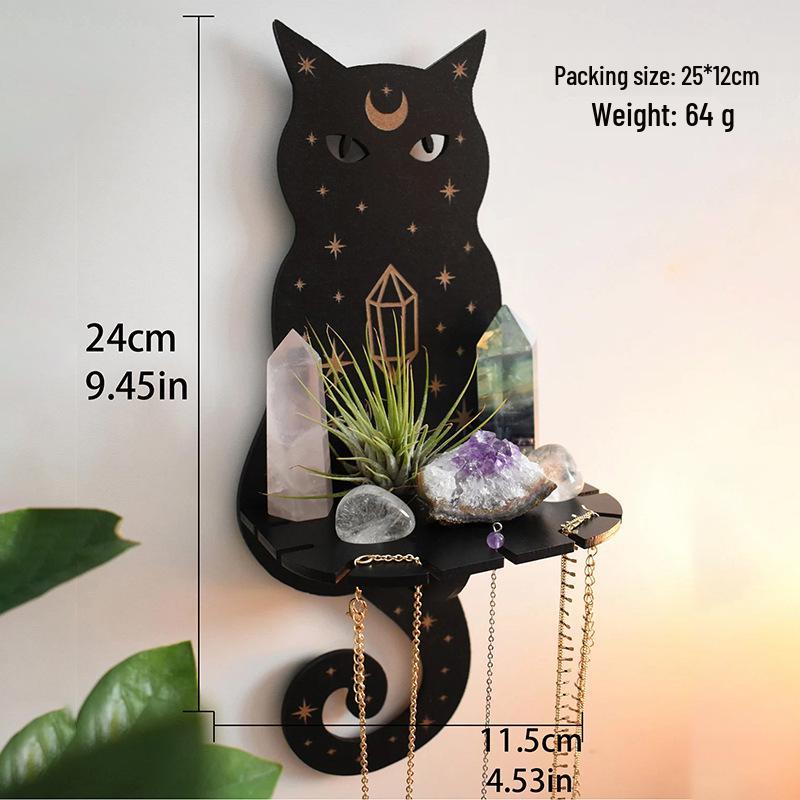 Animal-Shaped Wooden Candle Holder & Crystal Display: Creative Home Decoration Ornament