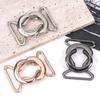 Women's Versatile Double Buckle Metal & Leather Skirt Belt for Sweaters and Trench Coats (Figure 8 Design)