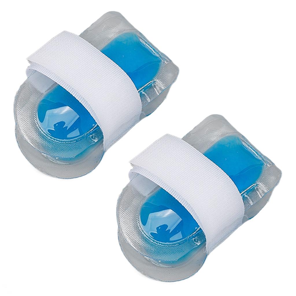 2pcs Cold Compress Finger Pack Hot Cold Hook Loop Pack for Broken Finger Arthritis Therapy 6cm