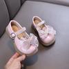 Nuovo stile primavera-autunno da signorina, scarpe basse da bambina, scarpe da principessa con strass, scarpe in pelle, scarpe per esibizioni di danza