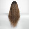 ALAN EATON Lace Front Super Long Brown Wavy Synthetic Wigs  Curly Wig for Women Cosplay Daily Natural Use Hair Heat Resistant Fiber