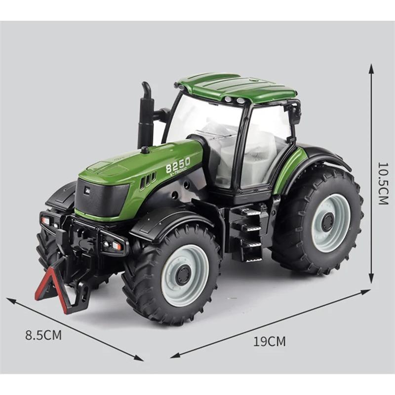 1/30 Alloy Tractor Model Diecast Metal Farming Tool Car Cultivated Land Car Agricultural Vehicles Model with Sound Kids Toy Gift
