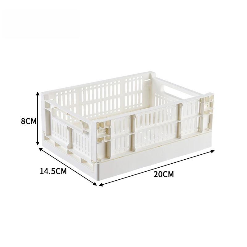 Stackable Plastic Storage Container Bins White Beige Multi-size Large Capacity Sturdy Organizer For Desktop Closet Kitchen Goods 2060₽