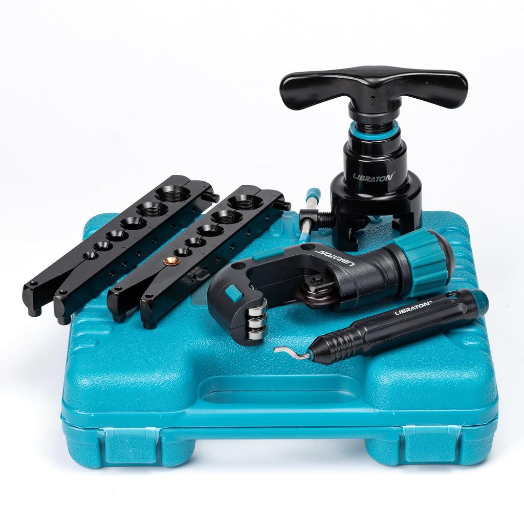 LIBRATON Flare Eccentric Flaring Flare Processing Air Conditioner Plumbing for Pipe Deburring Bar Included Tool, Tool, Tool, Tool, 1/4-3/4 inch,