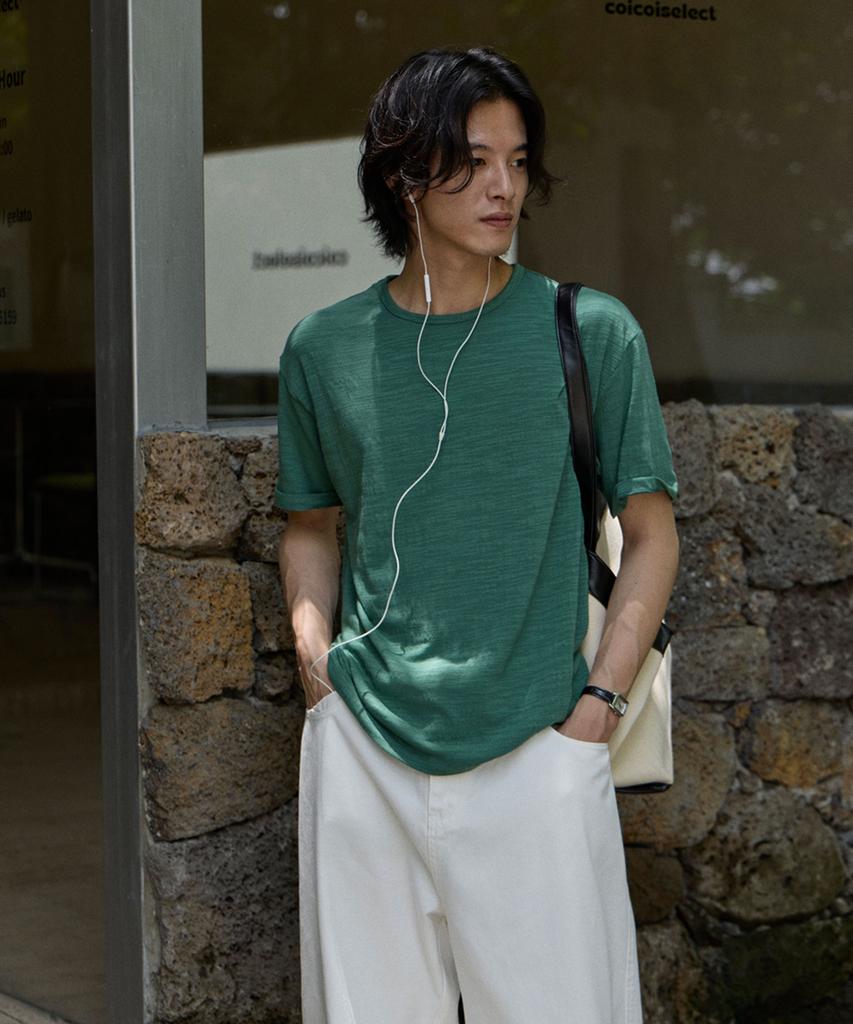 MOOD INSIDE Dusty Slav Round Half Tee_Dusty Purple