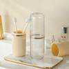 New Cream Wind Portable Travel Mouthwash Cup Brushing Cup Washing Toothset Toothpaste Toothbrush Storage Box