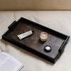 Volcano Pattern Tray High-end Ins Retro Medieval Home Living Room Bedroom Aromatherapy Wooden Tray Jewelry Tray