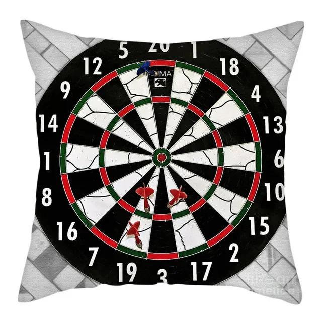 Dart Design Cushion Cover Realistic Printing Pillowcase Home Bedroom Hotel Car   Wedding Gift
