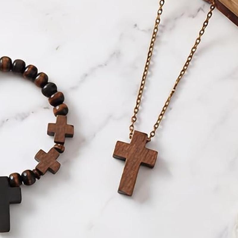 Paintable Mini Wooden Prayer Crosses Pendants,Diy Craft Charms Small Wooden Crosses with Flat Sanded Sides and Top Holes for Creative Handmade Jewelry