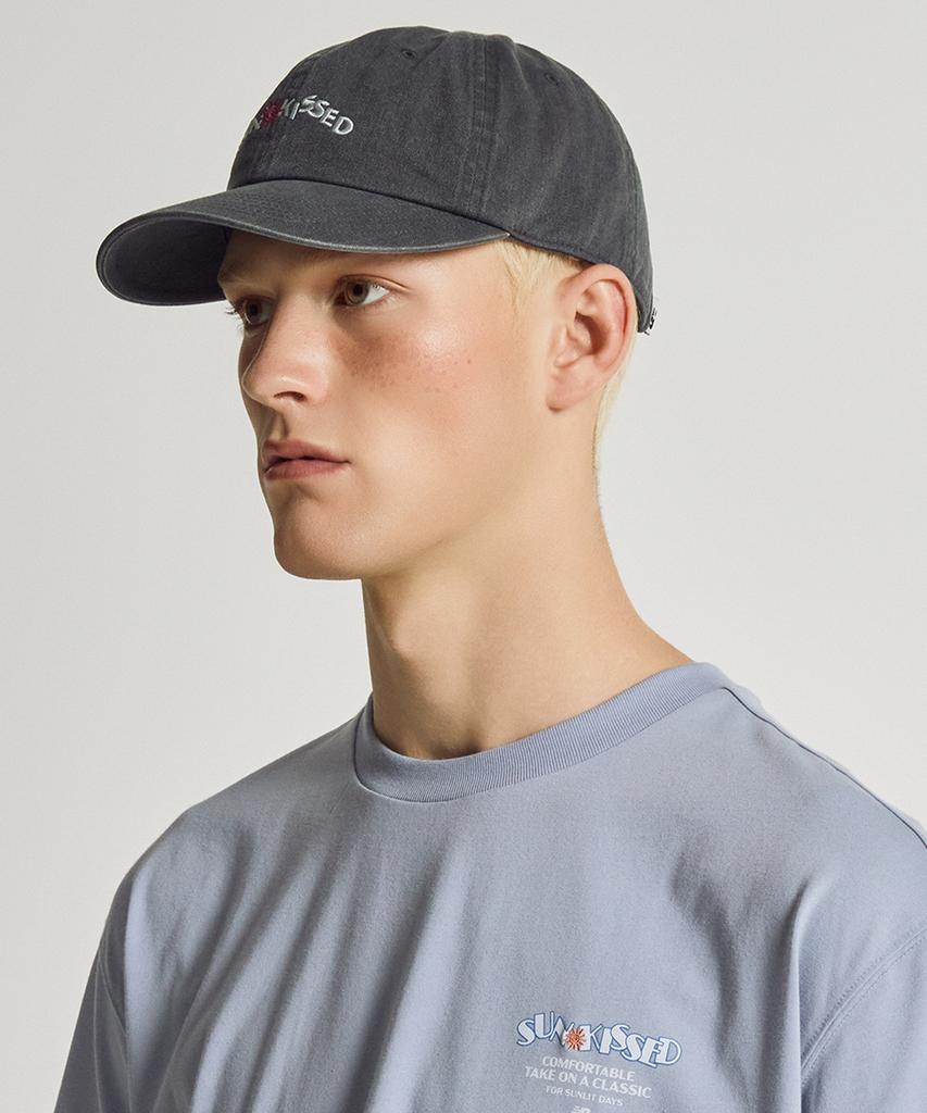 Nyuballanseu Nbgdgca013 / Sun-Kissed Dyed Ball Cap (Charcoal)