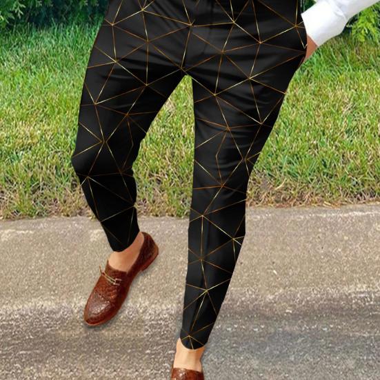 

Повседневные тонкие длинные мужские брюки Slim Fit Прямые летние брюки Клубная одежда